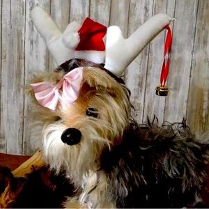 PET DOG CAT LIGHT UP REINDEER ANTLERS CHRISTMAS
